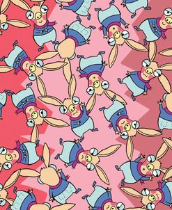 Sassy Bunny In Scarf Dancing