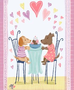 Valentines Dogs Ice Cream Date