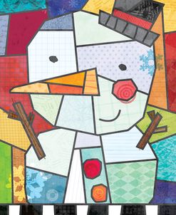 Stained Glass Snowman