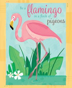 Fancy Flamingos motif 1