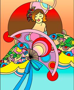 Art Deco Fan Lady