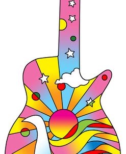 Pop Art Guitar Dove