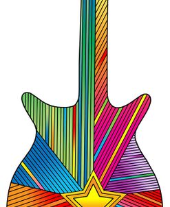 Pop Art Guitar Star