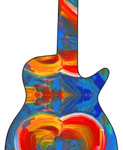 Pop Art Guitar Heart Brush