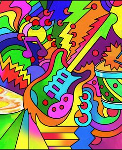 Pop Art Guitar Drum