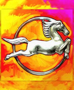 Pop-Art Deco Horse Circle