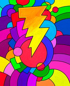 Pop Art Lightening Bolt