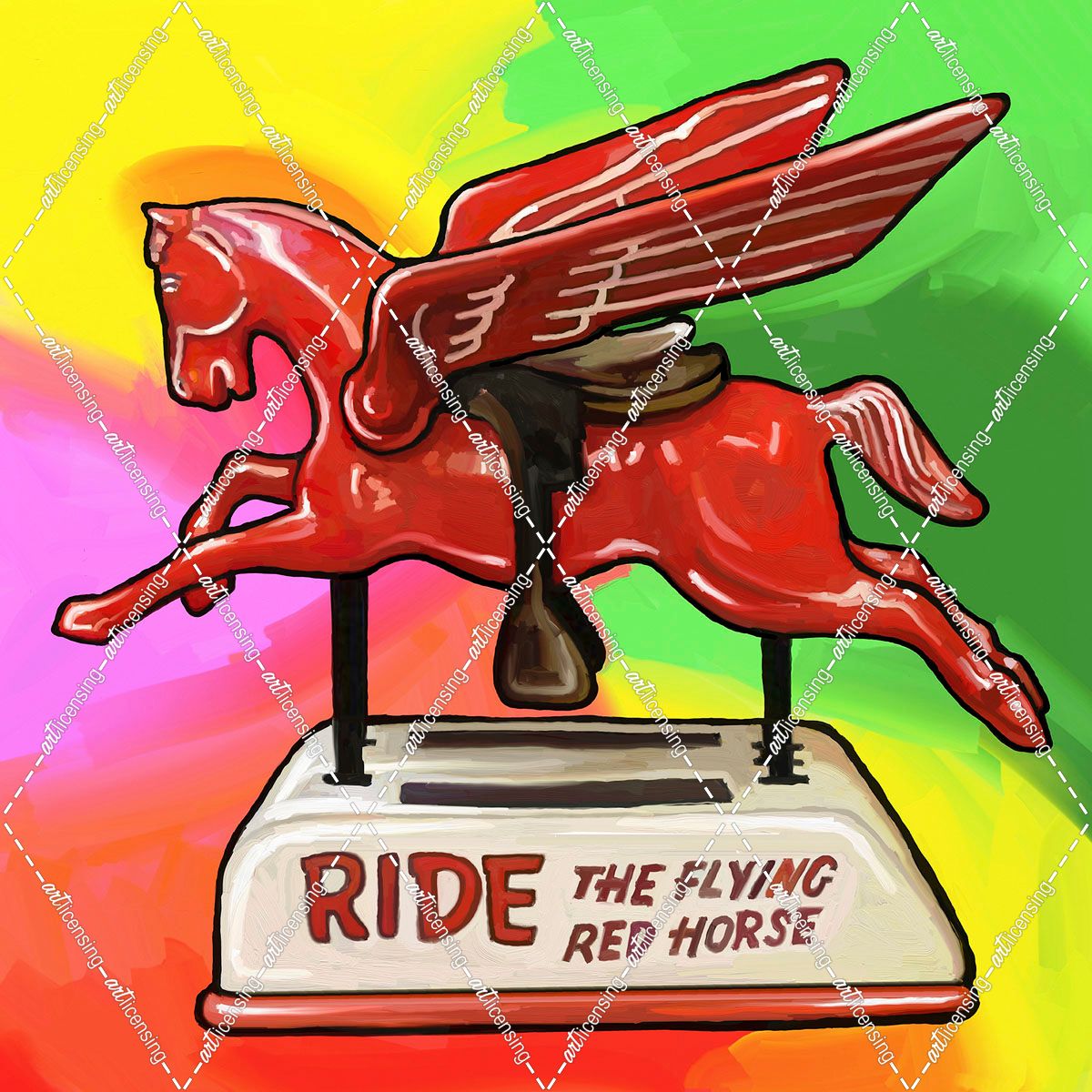 Pop-Art-Flying-Horse-Ride
