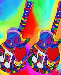 Guitars-Peace-Love-Music