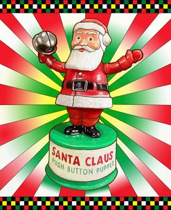 Santa Push Toy