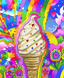 Ice Cream Cone Pop Art