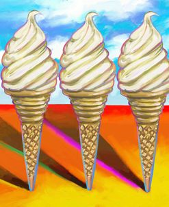 Ice Cream Cones Landscape