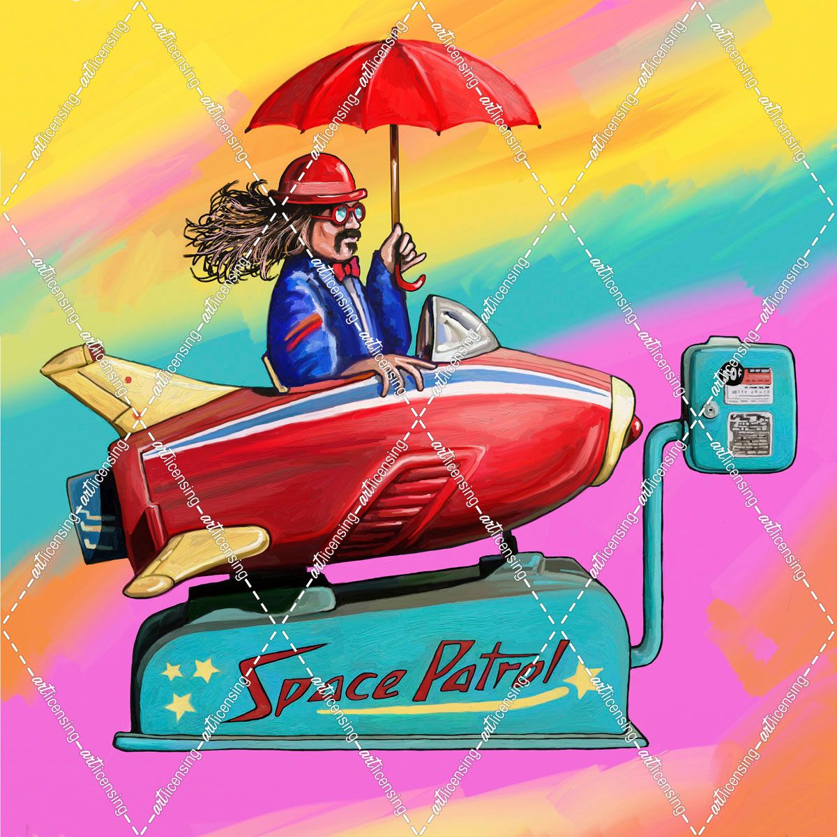 Hippie Space Patrol Kiddie Rocket Ride