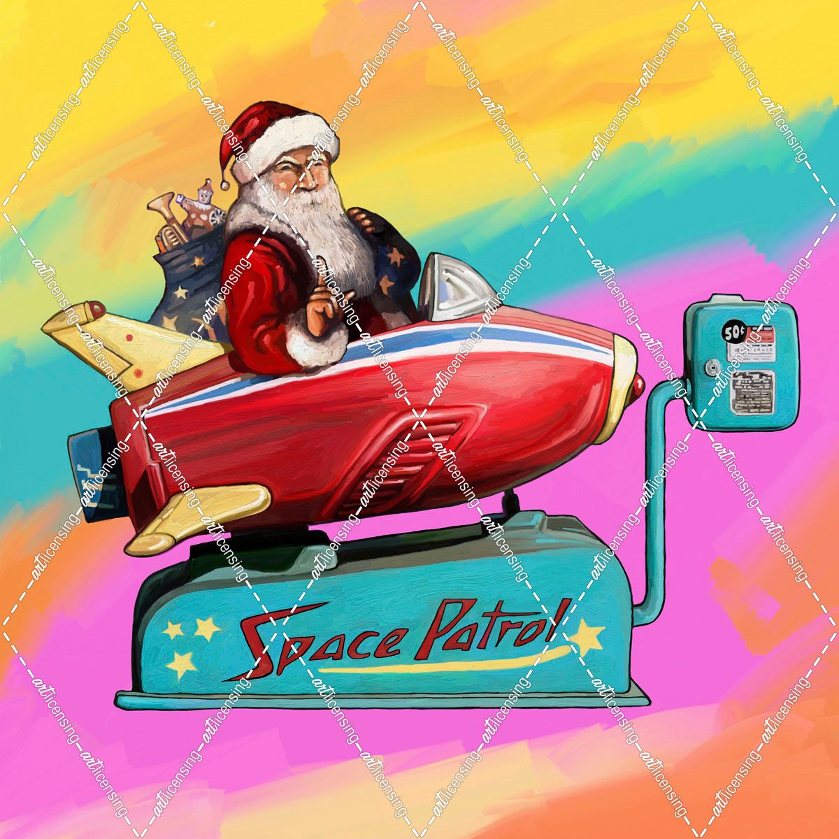 Santa Space Partol Kiddie Rocket