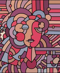 Deco Face Lady 116