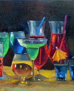 Colorful Cocktail Glasses