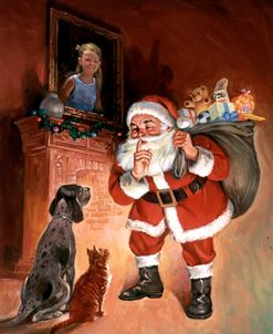 Santa And Family Pets