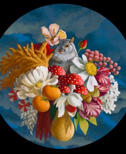 Squirrel Flower Cloud Blue Mama