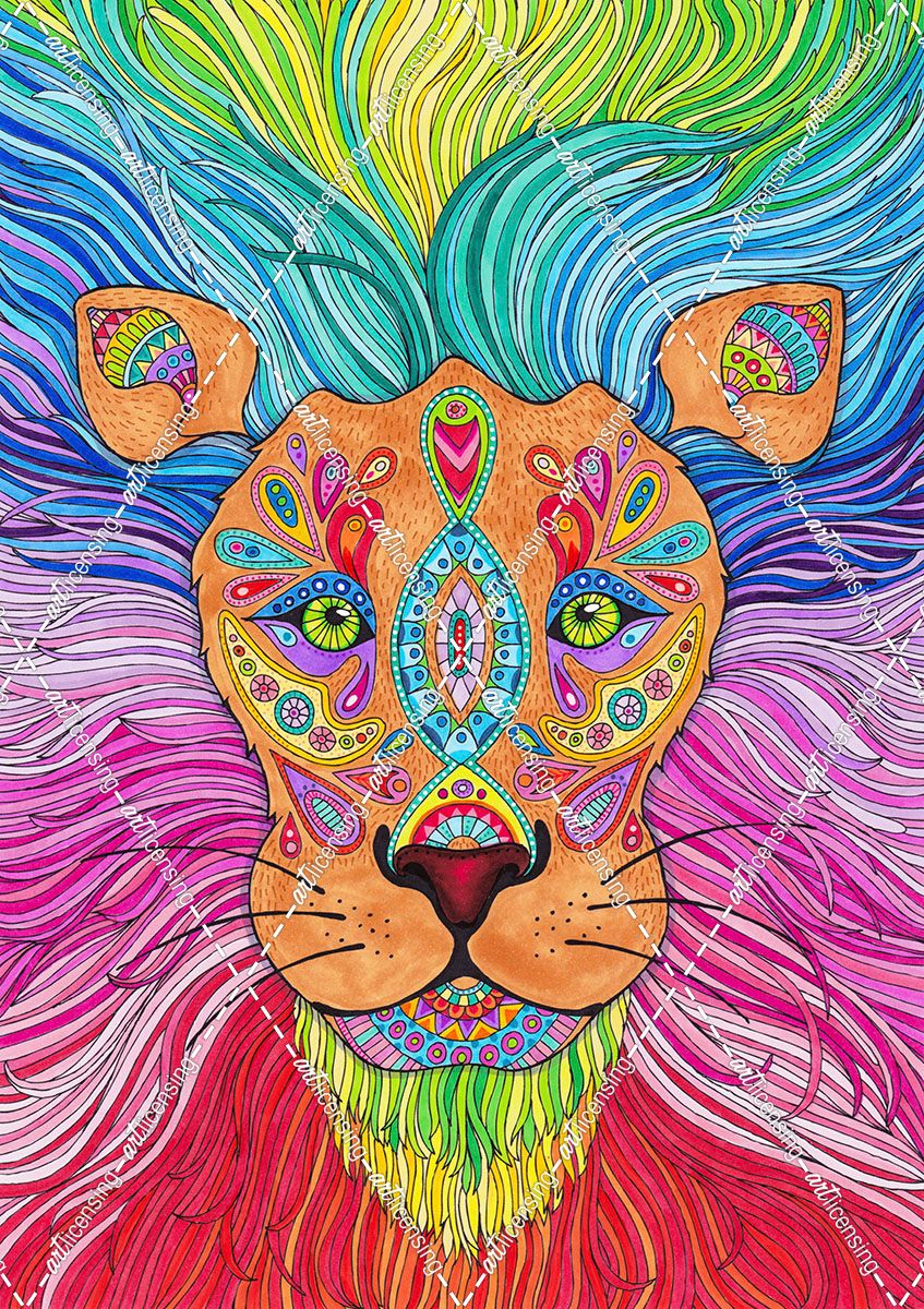 Rainbow Lion Mane