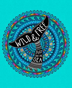 Wild and Free Whale Mandala