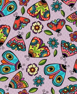 Garden Moths Pattern Square