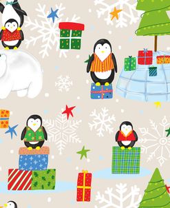Penguins At Christmas