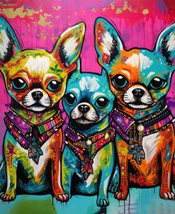 DOGS Colorful Chihuahua Portraits