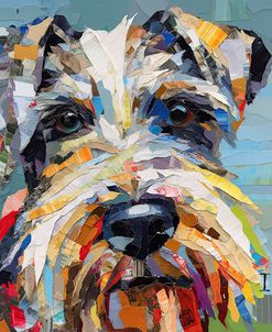 DOGS Paper Schnauzer Portrait