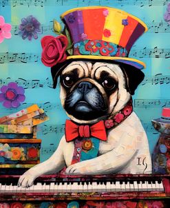 Vibrant Jazzy Pug