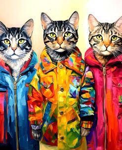 Colorful Urban Cats