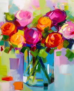 Vibrant Colors Blossom Vase