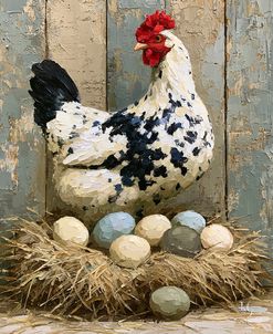 Rustic Chicken Painting