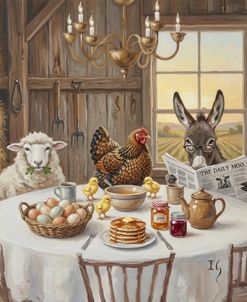 Barnyard Breakfast Table
