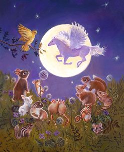 Little Animals Looking At The Moon