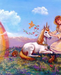 Princess And Unicorn Border