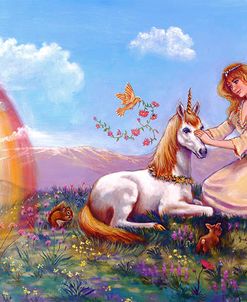 Princess And Unicorn Border