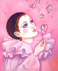 Mime With Heart Bubbles