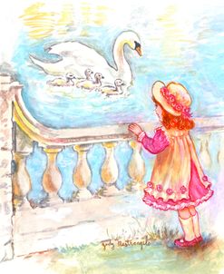 Girl And Swans