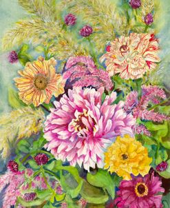 Veriegated Zinnias