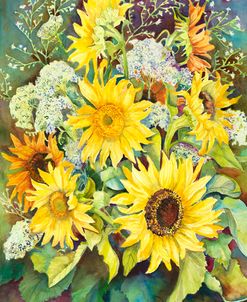 Sunflowers with Wild Flowers