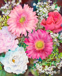 Roses and Gerbera Daisies