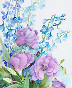 Prarie Gentian and Delphinium