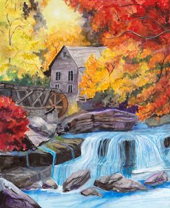 Mill and Waterfall