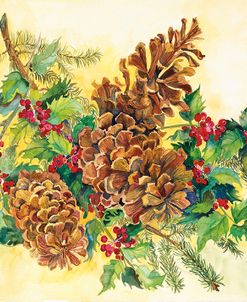 Holly And Pine Cones