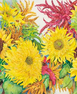 Sunflowers And Amaranth