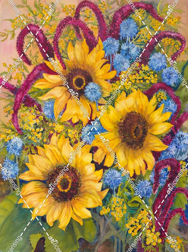 Sunflowers And Thistles