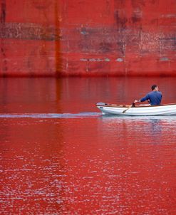 White Boat On Red River