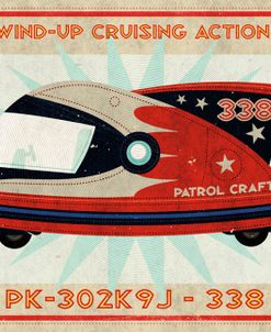Patrol Craft 338 Box Art Tin Toy