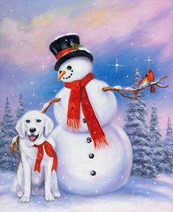 Snowman and Dog