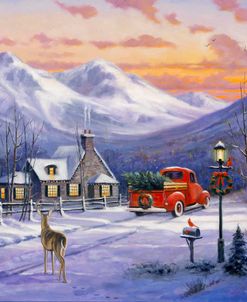 Red Truck and Deer